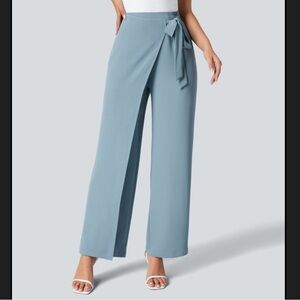 Halara Flex™ High Waisted Tie Side Wide Leg Work Pants Size Large